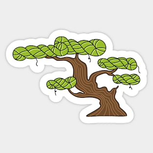 Yarn bonsai Sticker